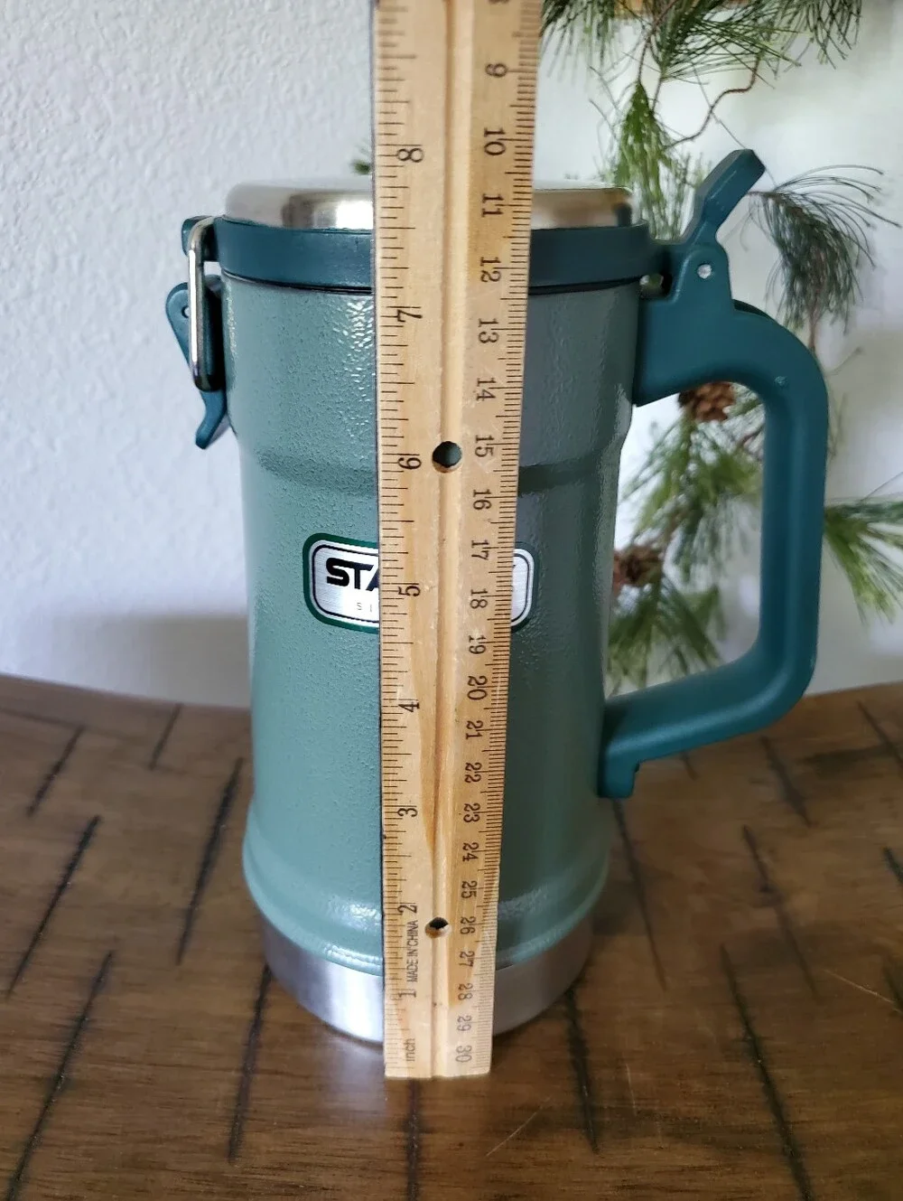 Stanley Classic Insulated Vacuum Coffee Beer Camping Stein Hammertone Green - Picture 10 of 13